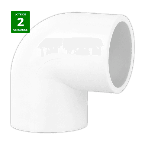 ESTANDAR Codo desagüe PVC 90° Ø 20 mm blanco