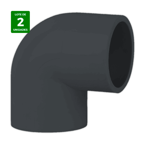 ESTANDAR Codo desagüe PVC 90° Ø 25 mm gris