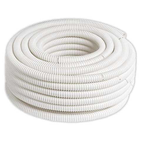 VECAMCO Tubo desagüe anillado Ø 18 mm blanco