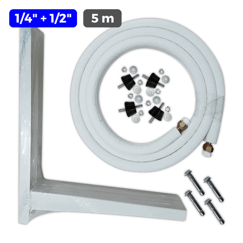 ESTANDAR Tubo cobre aislado 1/4¨+ 1/2¨ x 0,80 mm