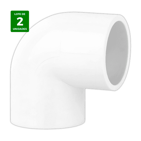 ESTANDAR Codo desagüe PVC 90° Ø 25 mm Blanco