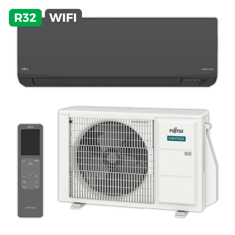 FUJITSU SPLIT ASY25-KJ Negro